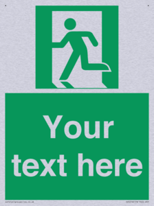 Custom Emergency Exit Left Sign